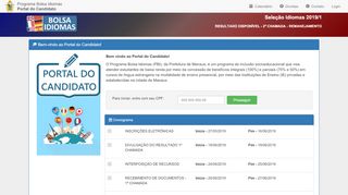 
                            3. Bolsa Idiomas - Portal do Candidato - Prefeitura de Manaus