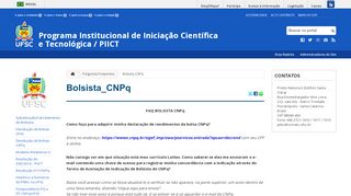 
                            8. Bolsista do CNPq - Programa Institucional de Iniciação Científica e ...