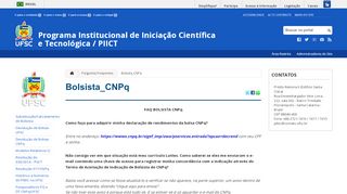 
                            11. Bolsista do CNPq - Programa Institucional de Iniciação ...