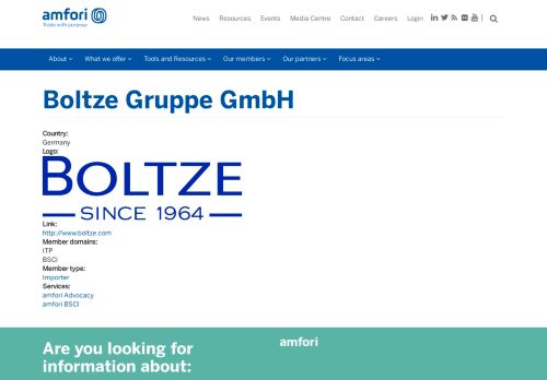 
                            10. Boltze Gruppe GmbH | amfori