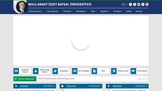 
                            2. Bolu Abant İzzet Baysal Üniversitesi | Anasayfa