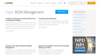 
                            2. BOM Management | Arena Solutions