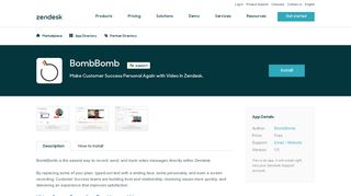 
                            9. BombBomb App Integration with Zendesk Support