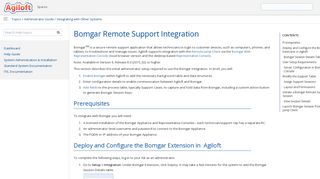 
                            8. Bomgar Remote Support Integration - Help - Agiloft Help - Agiloft wiki