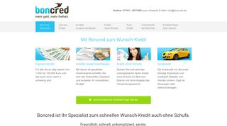 
                            1. Boncred Finanzvermittlungs GmbH: Mit Boncred zum Wunsch-Kredit