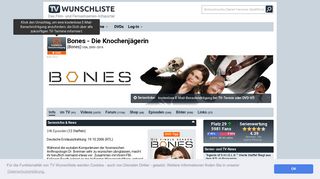 
                            10. Bones - Die Knochenjägerin | News, Termine ... - TV Wunschliste