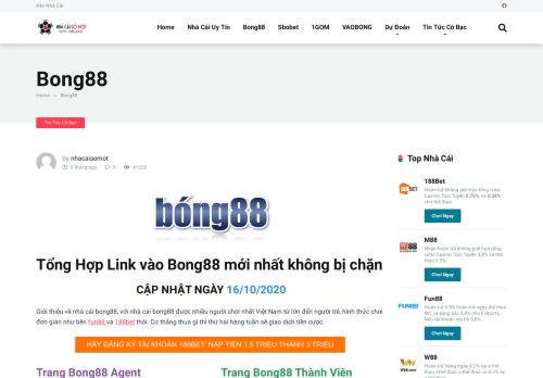 
                            2. BONG88, VÀO BONG88, LINK VÀO BONG88 MỚI NHẤT