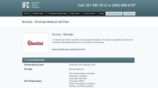 
                            13. Bonitas - BonCap Medical Aid Plan