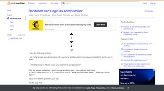 
                            5. Bonitasoft can't login as administrator - Stack Overflow