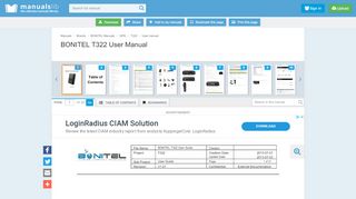 
                            10. BONITEL T322 USER MANUAL Pdf Download. - ManualsLib