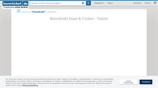 
                            8. Bonndirekt Essen und Trinken-Tickets günstig kaufen – bonnticket.de
