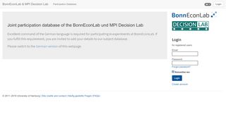 
                            1. BonnEconLab - Universität Bonn