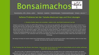 
                            4. Bonsaimachos Seltene Probleme bei der Yamaha Musiccast App und ...