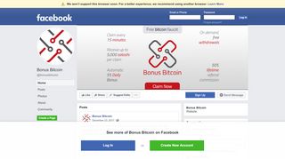 
                            10. Bonus Bitcoin - Home | Facebook