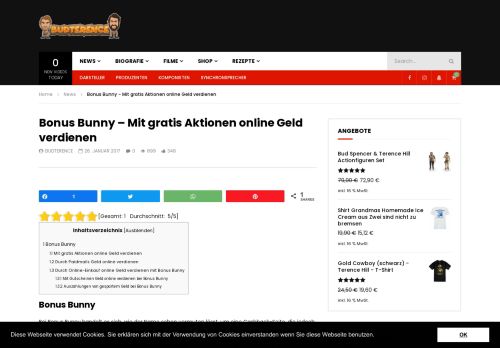 
                            11. Bonus Bunny - Mit gratis Aktionen online Geld verdienen ...