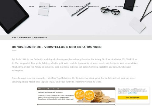 
                            10. Bonus-Bunny.de - Online Geld verdienen und Sparen mit dem ...