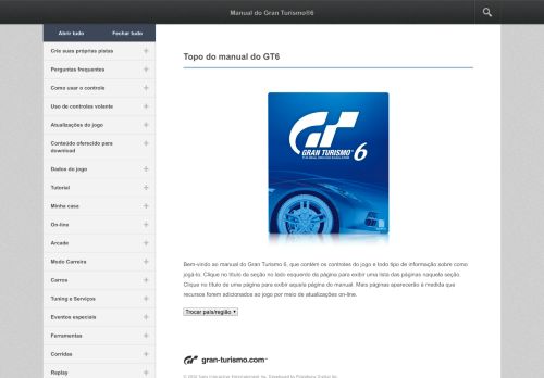 
                            8. Bônus de login - On-line - Manual do Gran Turismo®6