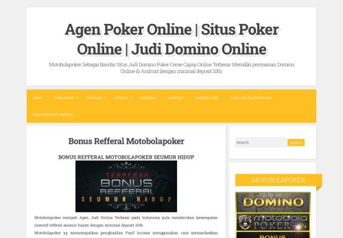 
                            9. Bonus Refferal Motobolapoker ~ Agen Poker Online | Situs Poker ...