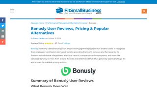 
                            6. Bonusly User Reviews, Pricing & Popular Alternatives