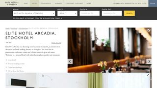 
                            7. Book a night at Elite Hotel Arcadia in Stockholm - Elite Hotels