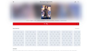 
                            6. Book Alita Battle Angel (4D English Movie) Tickets Online - Release ...
