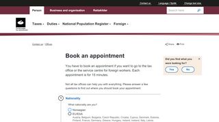 
                            4. Book an appointment - The Norwegian Tax Administration - Skatteetaten