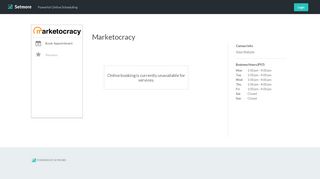 
                            11. Book an Appointment with Marketocracy - Computers/Technology