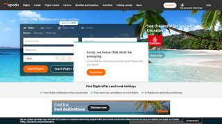 
                            8. Book cheap holidays: flights, hotels and car hire - Opodo