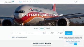 
                            13. Book Cheap TAAG Flights and Specials – Travelstart.co.za