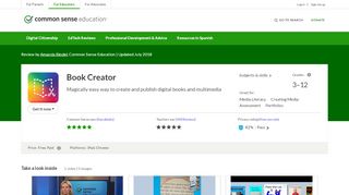 
                            10. Book Creator Review for Teachers | Common Sense Education