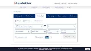 
                            10. Book Flight | Brussels Airlines