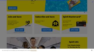 
                            12. Book flight tickets online with low-fare airline Spirit Airlines