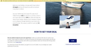 
                            9. Book flights from Finnair.com and get an exclusive cruise deal | Finnair