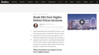 
                            13. Book IHG Free Nights Before Prices Increase - Forbes