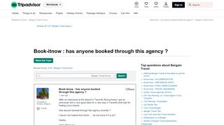 
                            13. Book-itnow : has anyone booked through this agency ? - Bargain ...
