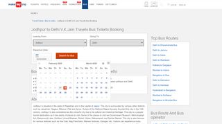 
                            9. Book Jodhpur to Delhi V.K.Jain Travels Bus Tickets Online - Make ...