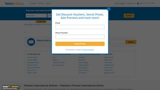
                            5. Book PIA Flights Online | Pakistan International ... - Sastaticket.pk