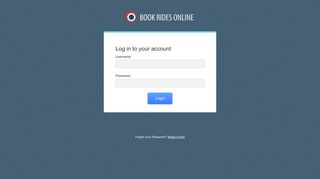 
                            12. Book Rides Online - User Log In