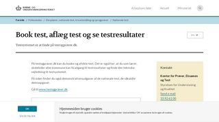 
                            2. Book test, aflæg test og se testresultater - Undervisningsministeriet