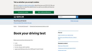 
                            6. Book your driving test - GOV.UK