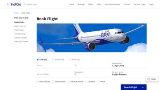 
                            10. Book your flight with IndiGo for more destinations, better deals and ...