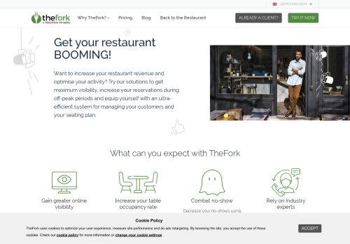 
                            7. Bookatable: Restaurant Booking Systems & Software