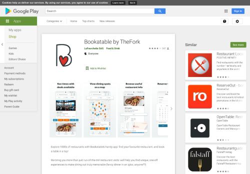 
                            6. Bookatable Restaurant Finder - Apps on Google Play