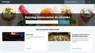 
                            2. Bookatable: Restauranter