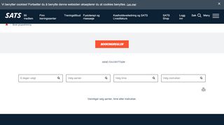 
                            2. Booke gruppetrening på SATS - SATS
