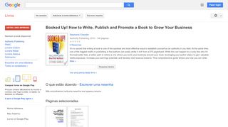 
                            6. Booked Up! How to Write, Publish and Promote a Book to Grow Your ... - Resultado da Pesquisa de livros Google