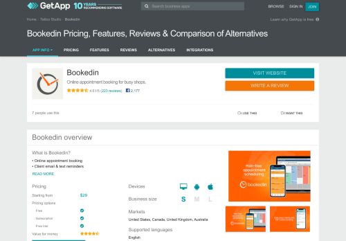 
                            9. BookedIN Pricing, Features, Reviews & Comparison of Alternatives ...