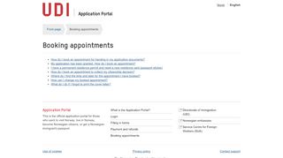 
                            4. Booking appointments - Application Portal - UDI