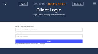 
                            8. Booking Boosters Client Login