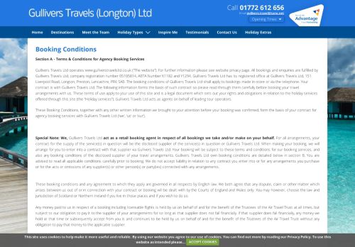 
                            8. Booking Conditions | Gulliver's Travels
